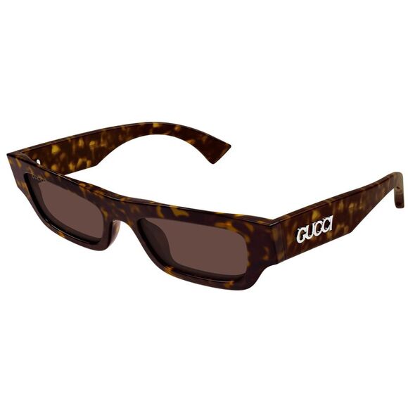 Gucci GG1839S-002 Havana square Mens Sunglasses - Picture 1 of 3